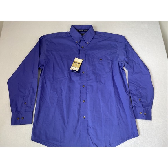 Wrangler Other - Wrangler George Strait Collection Blue Western Button Down Shirt MGS275P L